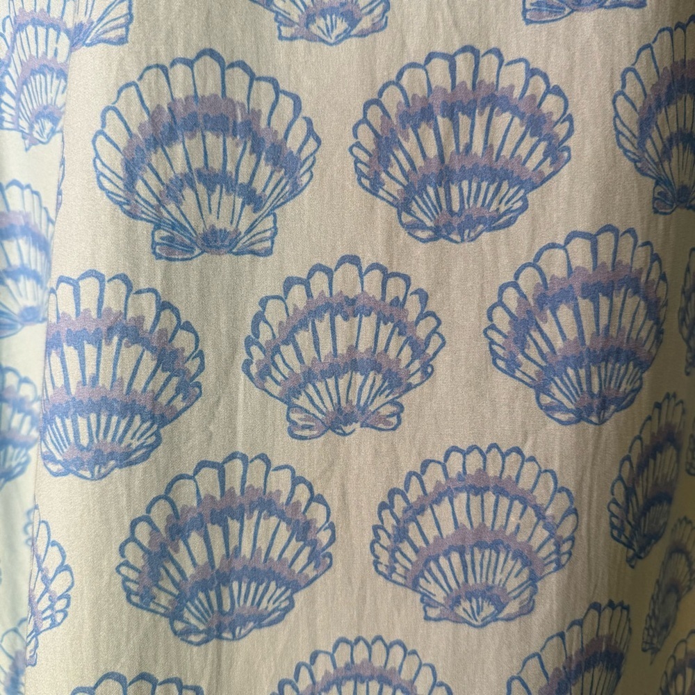 Sail to Sable Blue Shell Short Ric Rac Mini Dress Size XL Nautical Boho Travel - Picture 3 of 15